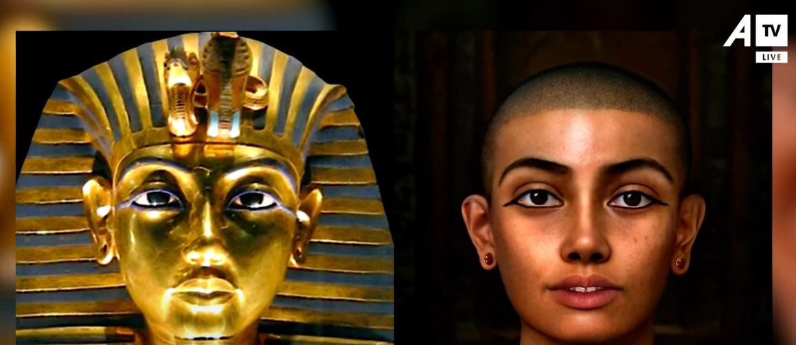 Zbulohet për herë të parë fytyra e faraonit Tutankhamun