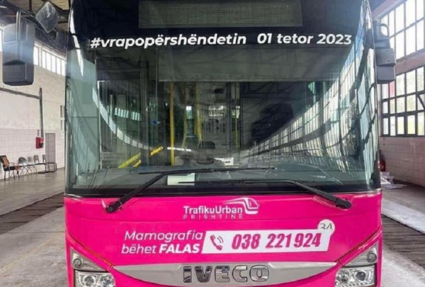 ​Autobusi me ngjyrën rozë nga sot ofron shërbim të mamografisë falas