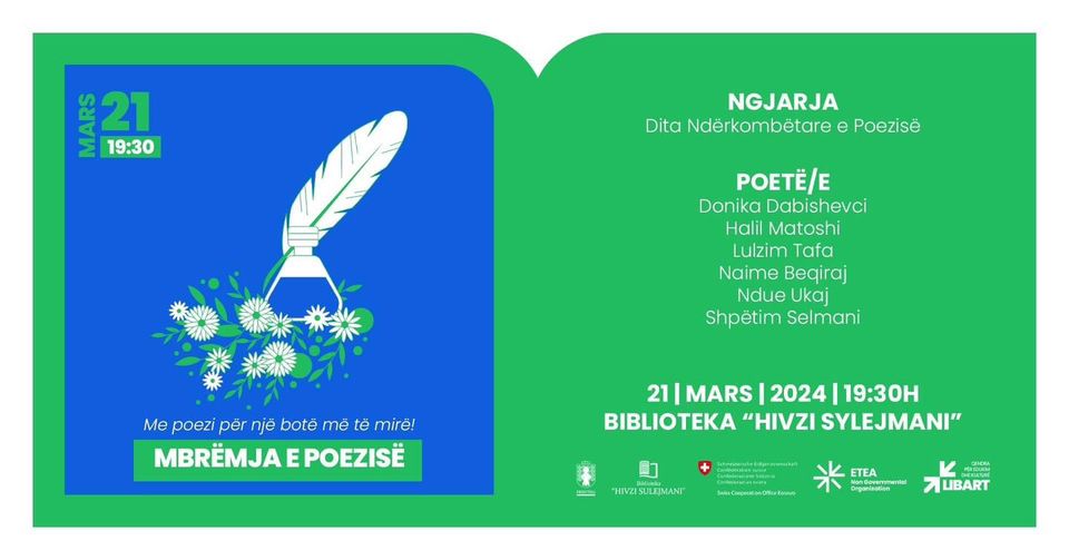 Dita Botërore e Poezisë shënohet edhe në Kosovë me tri ngjarje të rëndësishme poetike