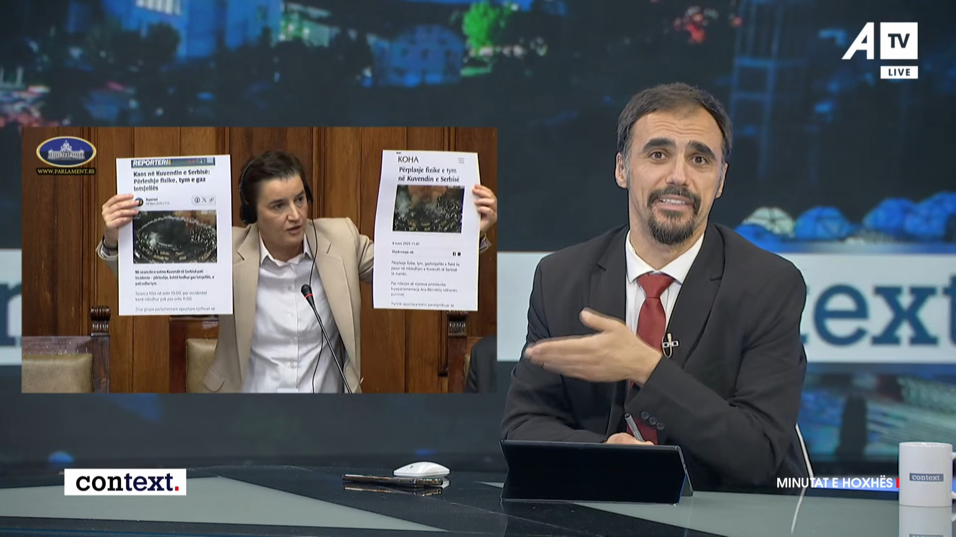 Albin Kurti temë në Kuvendin e Serbisë