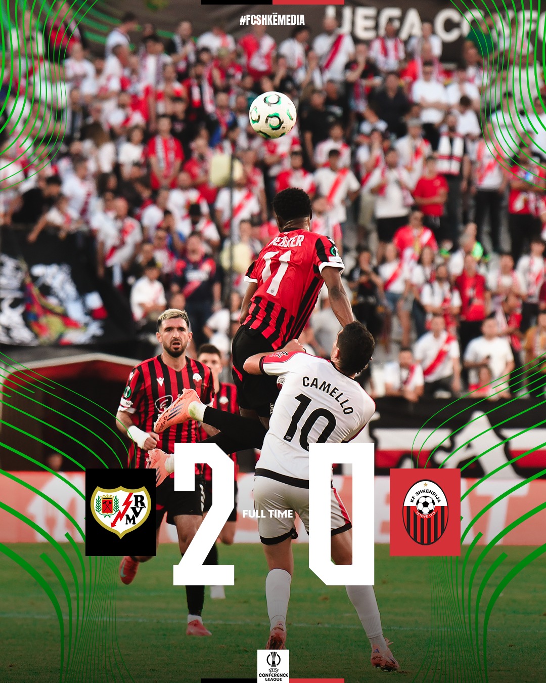 Shkëndija e Tetovës pëson humbje në ndeshjen e parë të Conference League ndaj Rayo Vallecano