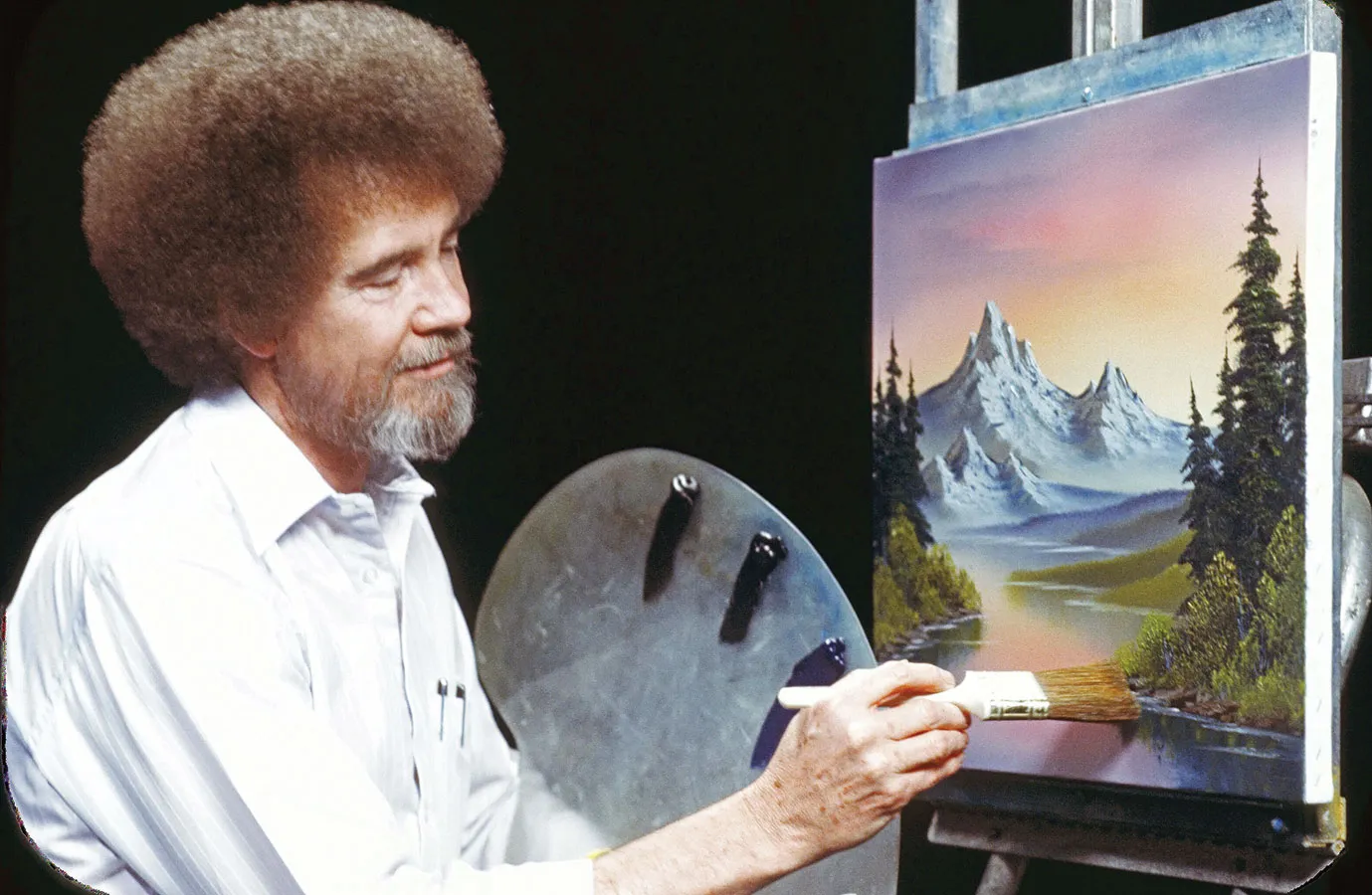 Pikturat e Bob Ross sjellin ngjyra… dhe fonde për televizionet publike