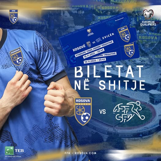 Kosovë–Zvicër, përballja e madhe në “Fadil Vokrri”! Nis shitja e biletave për sfidën e 18 nëntorit!