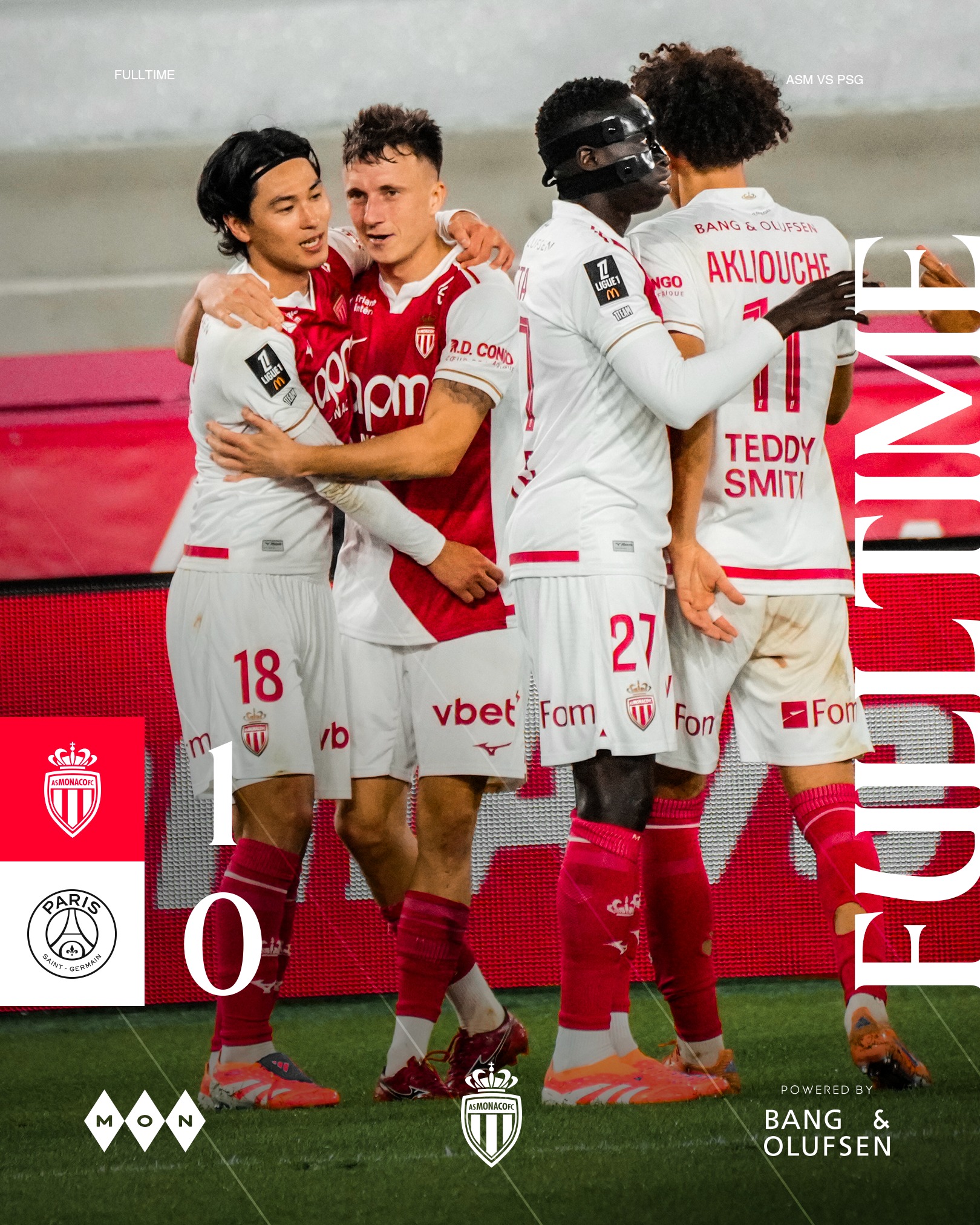 Monaco fiton derbin e javës në Ligue 1 kundër PSG-së
