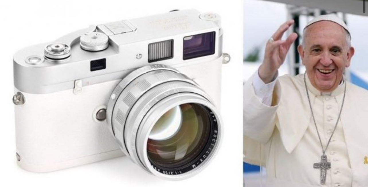 Aparati fotografik i Papa Françeskut shitet për 6,5 milionë euro në Vjenë