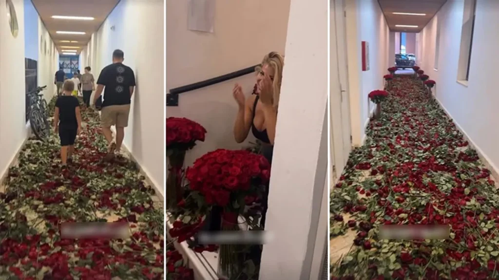 Luana Vjollca “pushtohet” nga trëndafilat, surpriza romantike që ndez rrjetin sërish!