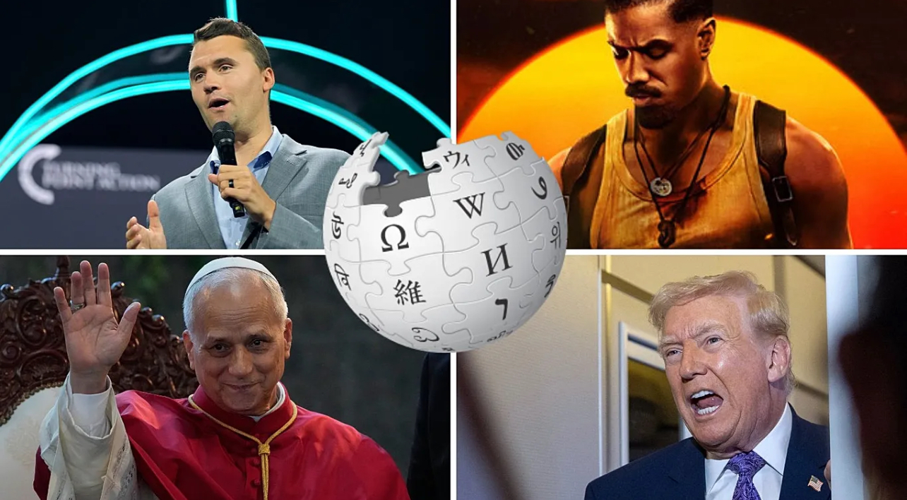 Artikujt më të lexuar në Wikipedia më 2025, Charlie Kirk kryeson listën