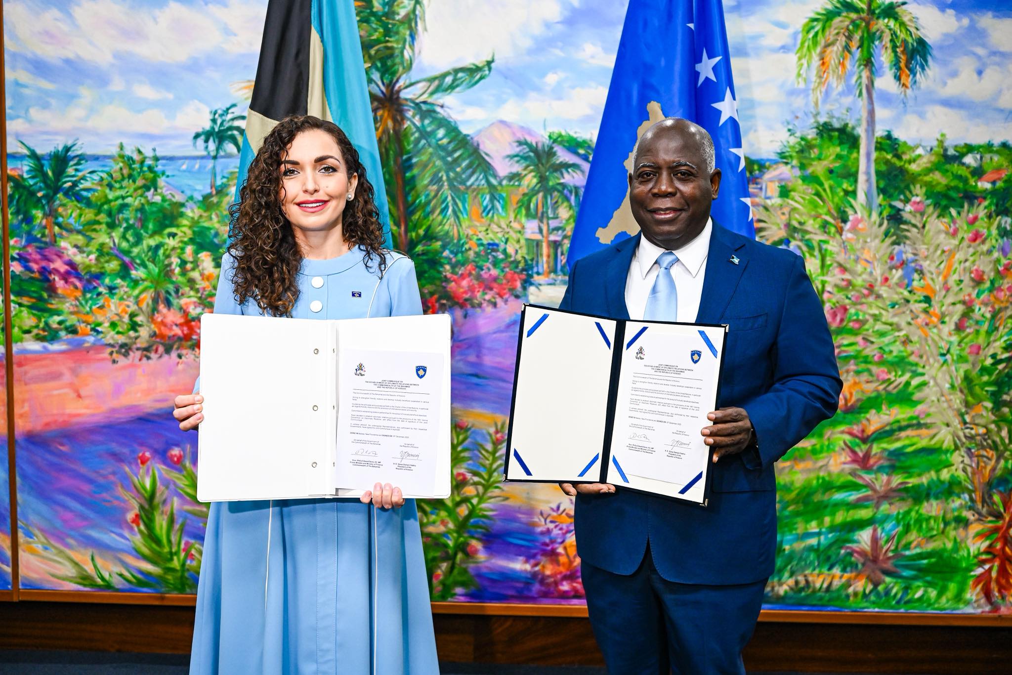 Bahamas njeh zyrtarisht Kosovën, nënshkruhet marrëveshja për marrëdhënie diplomatike