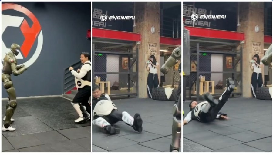 VIDEO/ Roboti humanoid ‘rreh’ drejtorin ekzekutiv të kompanisë që e krijoi