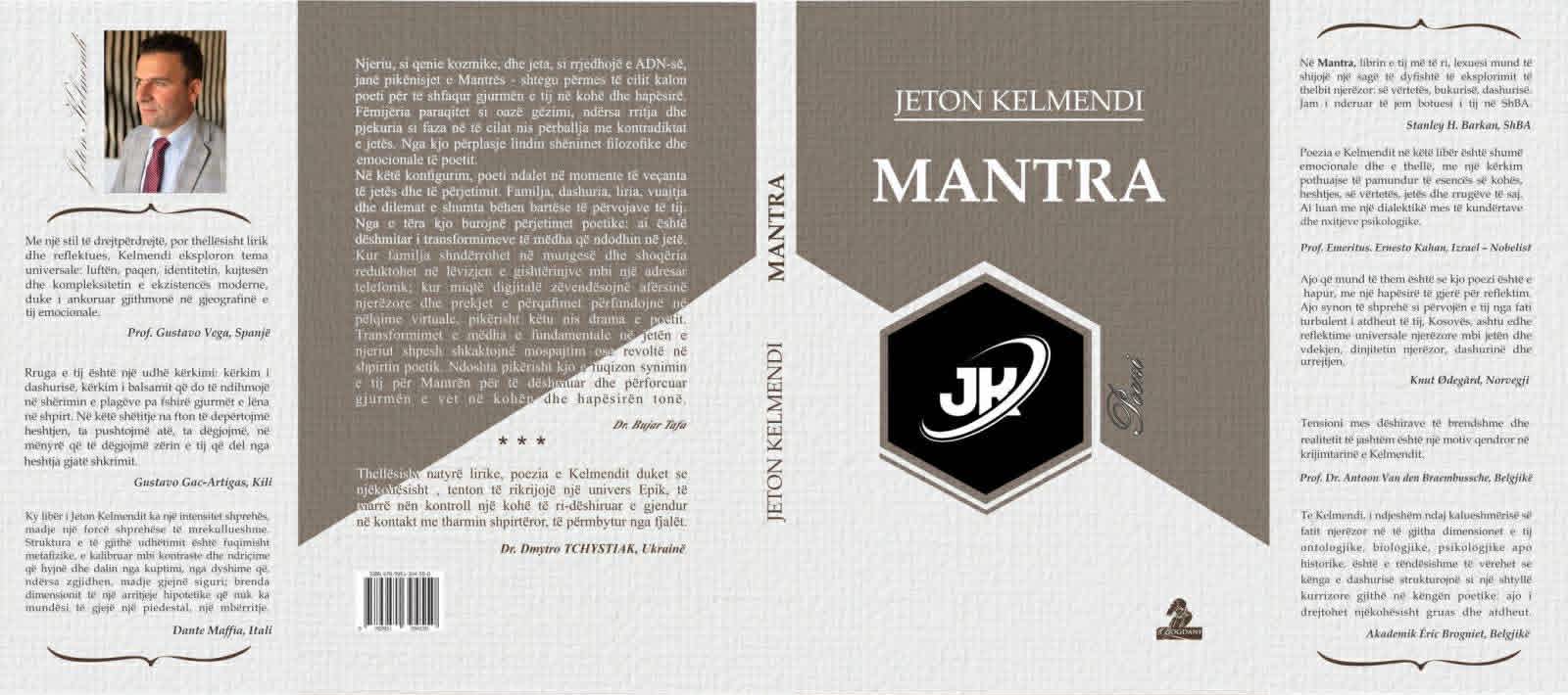 “Mantra” – Një udhëtim poetik drejt çlirimit të mendjes, botohet libri më i ri i Jeton Kelmendit