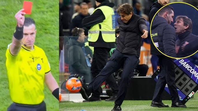 Antonio Conte pezullohet për dy ndeshje në Serie A pas kartonit të kuq ndaj Interit