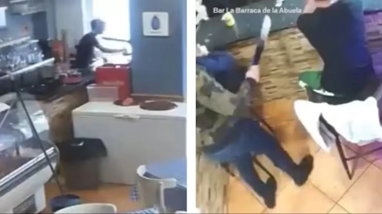 Si e ndaloi e qeshura një grabitje të armatosur në Spanjë?
