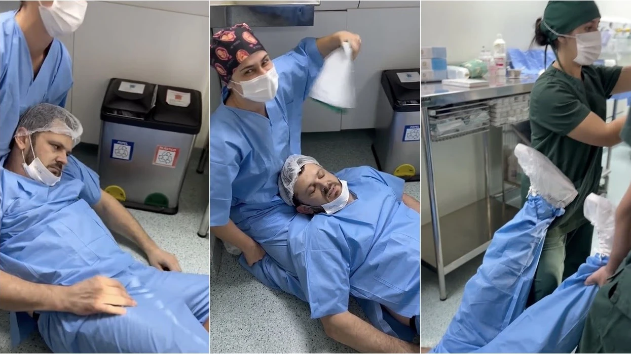 Momenti kur burrit i bie të fikët në spital ndërsa shikonte gruan duke lindur