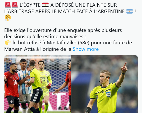 Egjipti nuk pajtohet me eliminimin, dërgon ankesë zyrtare në FIFA dhe kërkon pezullimin e gjyqtarit Letexier
