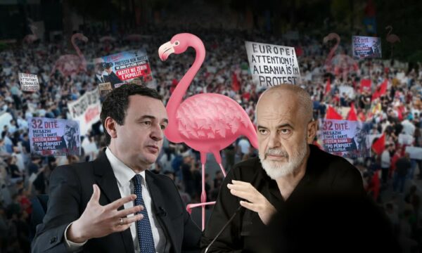 “Flamingot” shfaqen në relacionet Kosovë-Shqipëri, Rama e kurseu Kurtin, por Tirana ia ekspozon zyrtarët që po përzihen në protestë