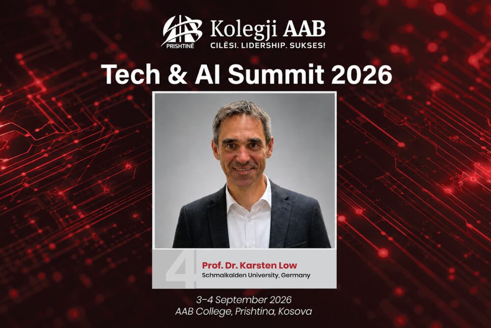 Kur inteligjenca artificiale ecën më shpejt se ligji: Prof. Dr. Karsten Löw sjell në AI & TechSummit 2026 debatin mbi të ardhmen e rregullimit në Evropë