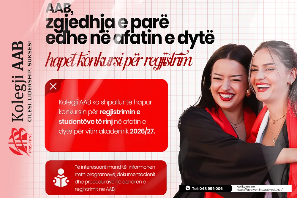 AAB, zgjedhja e parë për studime – hapet afati i dytë dhe konkursi për bursa